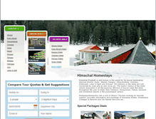 Tablet Screenshot of homestayinhimachal.com